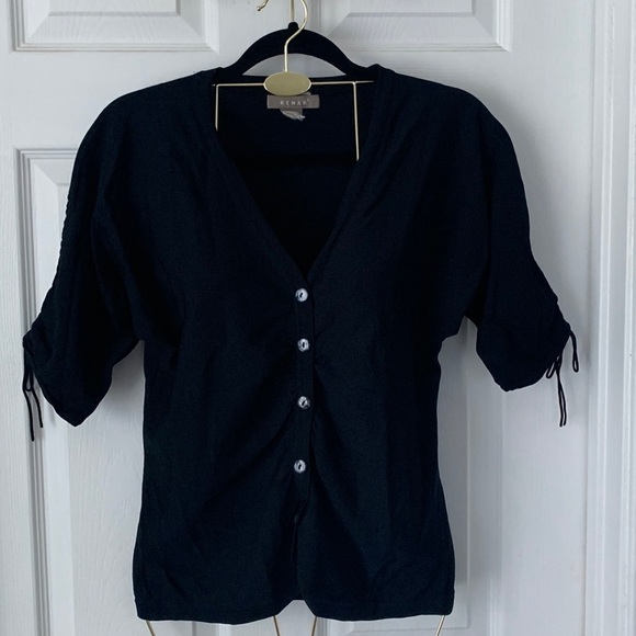 KENAR BLACK CARDIGAN SIZE M #034 - Picture 1 of 7